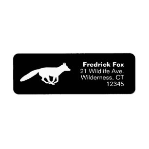 Laufende Rücksendeadresse der White Fox-Silhouette