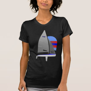 Laufende Segelboot 470 onedesign olympische Klasse T-Shirt