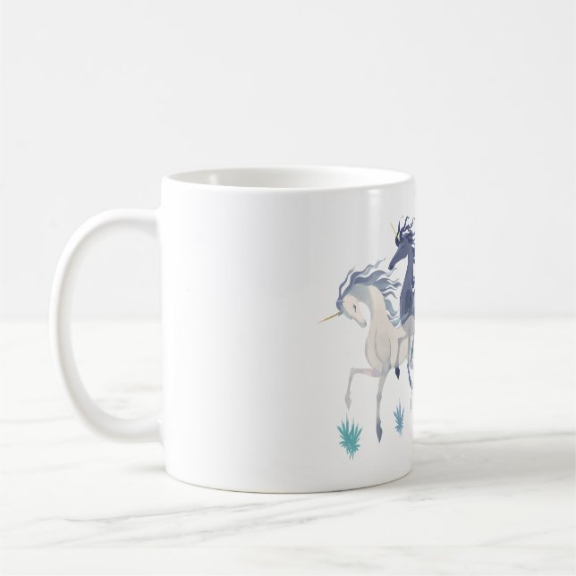 Laufende Unicorns-Tasse Kaffeetasse (Links)