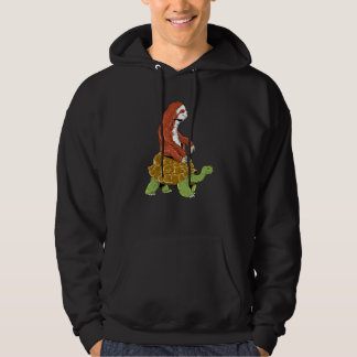 Laufende Wilde Faultier Reit Schildkröte T-Shirt T Hoodie