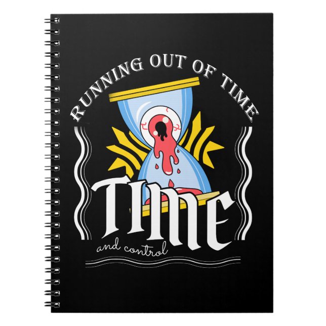 Laufende Zeit , Streetwear Illustration Notizblock (Vorderseite)