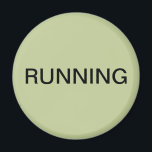 Laufender grüner Geschirrspüler-Magnet Magnet<br><div class="desc">Minimaler Küchenmagnet mit schlauem grünem Hintergrund für die Küchenorganisation. Passen Sie Ihren Text an.</div>