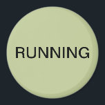 Laufender grüner Geschirrspüler-Magnet Magnet<br><div class="desc">Minimaler Küchenmagnet mit schlauem grünem Hintergrund für die Küchenorganisation. Passen Sie Ihren Text an.</div>