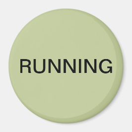 Laufender grüner Geschirrspüler-Magnet Magnet