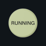 Laufender grüner Geschirrspüler-Magnet Magnet<br><div class="desc">Minimaler Küchenmagnet mit schlauem grünem Hintergrund für die Küchenorganisation. Passen Sie Ihren Text an.</div>