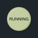 Laufender grüner Geschirrspüler-Magnet Magnet<br><div class="desc">Minimaler Küchenmagnet mit schlauem grünem Hintergrund für die Küchenorganisation. Passen Sie Ihren Text an.</div>