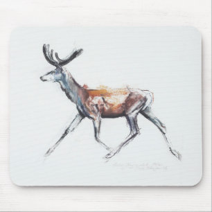 Laufender Hirsch im Samt Polsen 2006 Mousepad