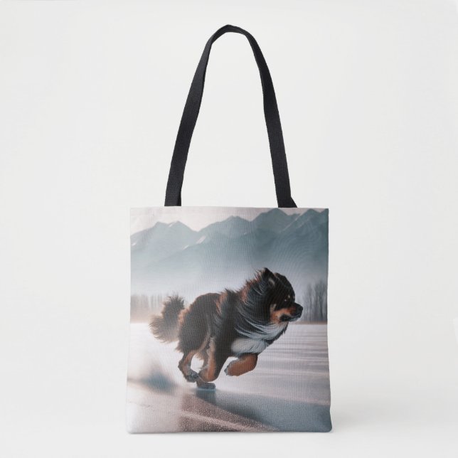 Laufender Hund Tragetasche (Vorderseite)