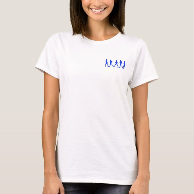 Laufender Joggen T-Shirt (Vorderseite)