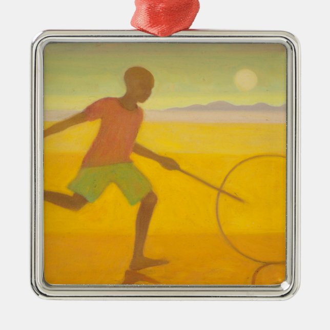 Laufender Junge 2010 Ornament Aus Metall (Vorne)
