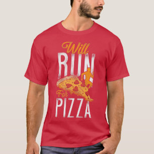 Laufender Läufer Halbmarathon Pizza Vintage Wird R T-Shirt