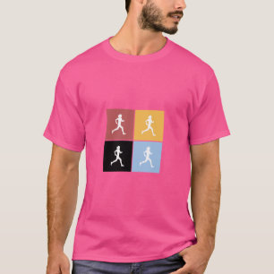 Laufender Läufer Vintage Lustiges Hobby Sport T-Shirt