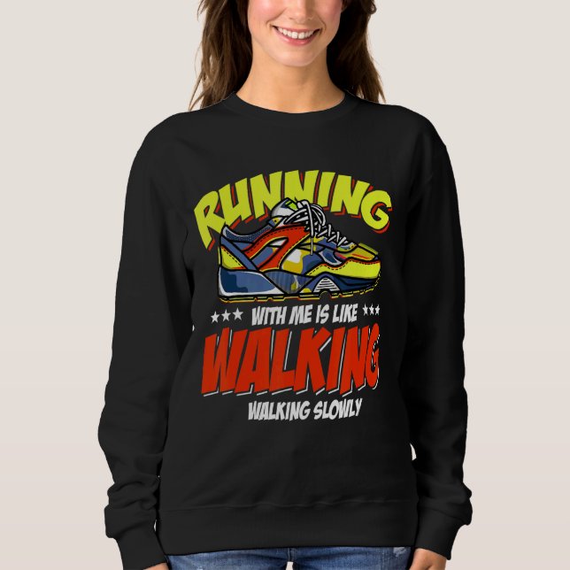 Laufender Liebe Trail Training Joggen Sweatshirt (Vorderseite)