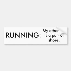 Laufender lustiger Autoaufkleber