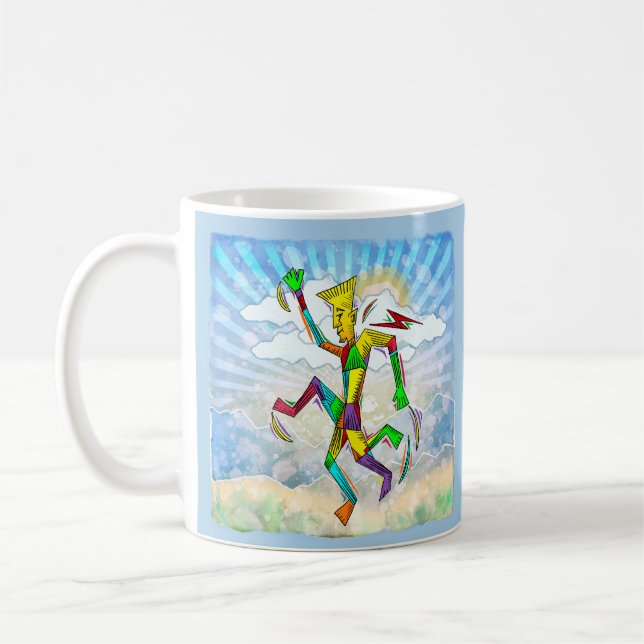 Laufender Mann Kaffeetasse (Links)