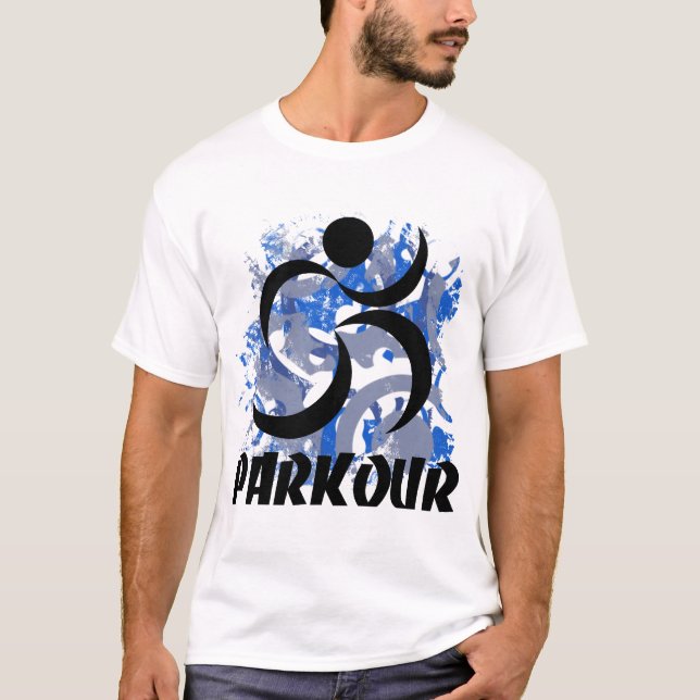 Laufender Mann Parkour T-Shirt (Vorderseite)