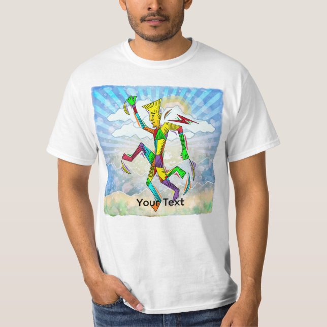 Laufender Mann T-Shirt (Vorderseite)