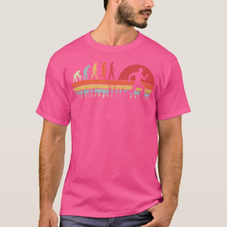 Laufender Mensch Evolution Läufer T-Shirt