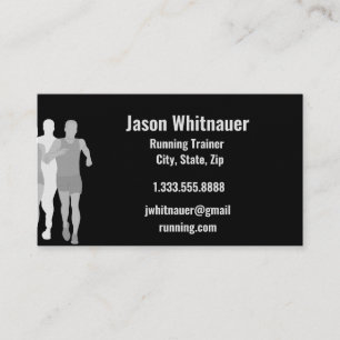 Laufender oder Personal Trainer, Fitness Instructo Visitenkarte