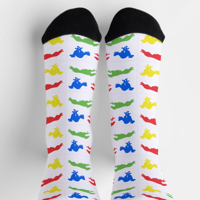 Laufender Silken Windhound Socken (Oben)