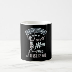 Laufender Sport Lustiger Läufer Alter Mann Geschen Kaffeetasse