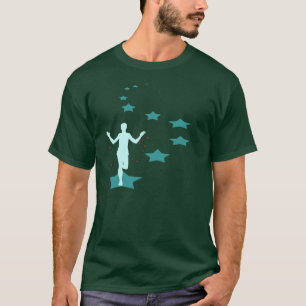 Laufender Stern-T - Shirt