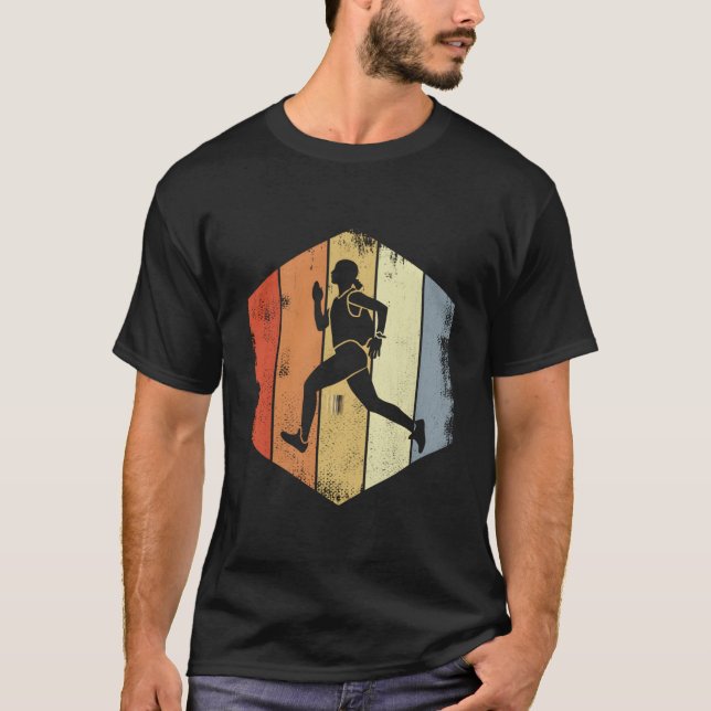 laufender Triathlet joggen T-Shirt (Vorderseite)
