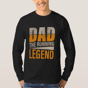 Laufender Vater Motivationszitat Läufer-Vater Lust T-Shirt