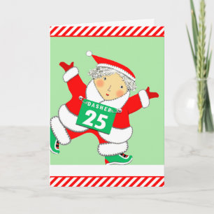 Laufender Weihnachtsmann Weihnachten