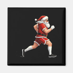 Laufender Weihnachtsmann Weihnachtsgrafik Läufer M Magnet