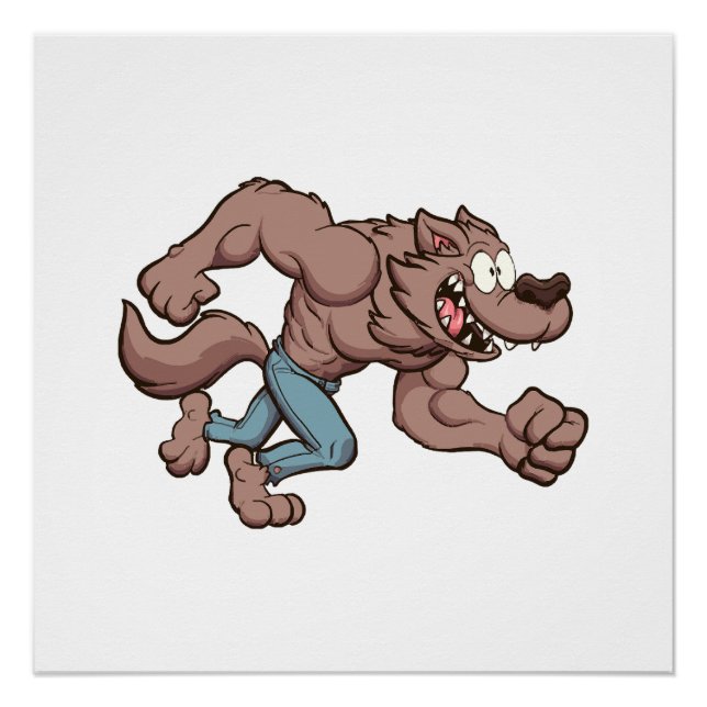 laufender Werwolf Poster (Vorderseite)