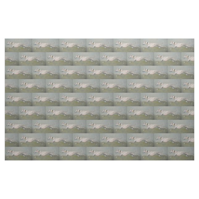 Laufender Windhund-Hund ArtFabric Stoff (Fat Quarter (45,7 x 55,9 cm))