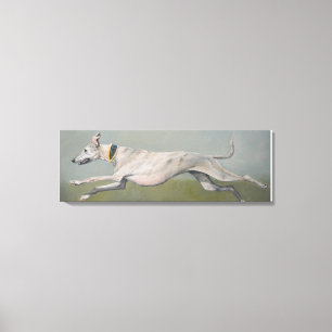 Laufender Windhund-Hundekunst-Leinwand-Druck Leinwanddruck