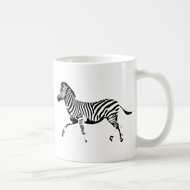Laufender Zebra Kaffeetasse (Rechts)