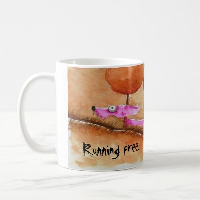 Laufendes freies… kaffeetasse (Links)