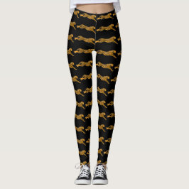 Laufendes Gepardmuster Leggings