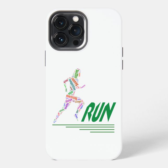 Laufendes Mädchen iPhone Hülle (Rückseite)