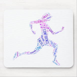 Laufendes Mädchen Mousepad