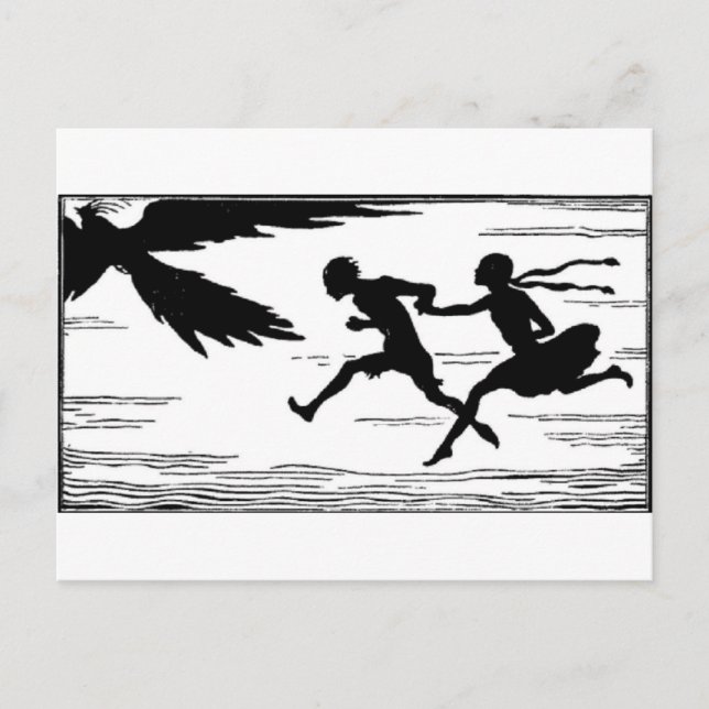 Laufendes Paar Postkarte (Vorderseite)