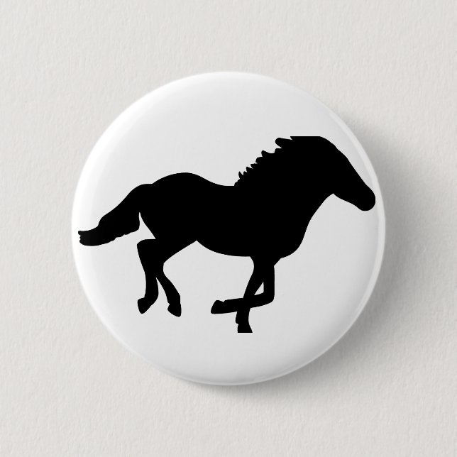Laufendes Pferd. Button (Vorderseite)