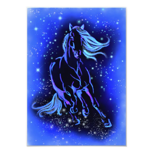 Laufendes Pferd Poster (Vorne)