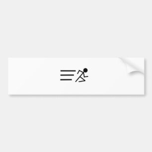 Laufendes Stickman Autoaufkleber