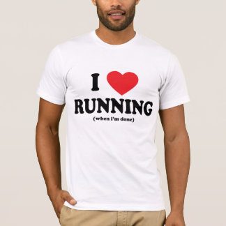 laufendes T-Stück lustiger i-Liebe T-Shirt