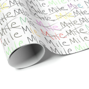 Laufendes Thema-Packpapier - eine Meile auf einmal Geschenkpapier