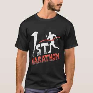 Läufer 1. MARATHON Laufen Lustig Marathon Lauf T-Shirt