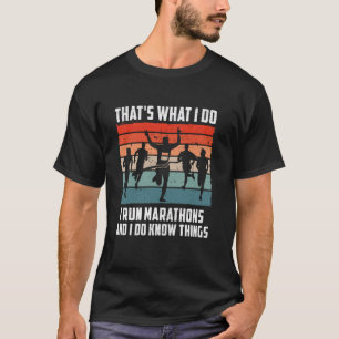 Läufer DAS IST ES WAS ICH TU ICH LAUF MARATHONS Lu T-Shirt