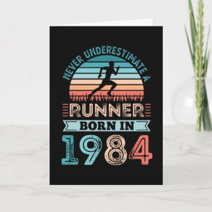 Läufer geboren 1984 40. Geburtstagsgeschenk Laufen Karte