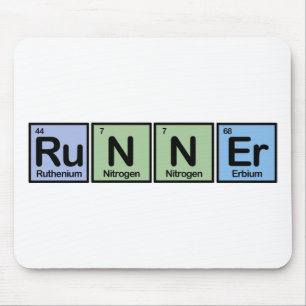 Läufer hergestellt von den Elementen Mousepad