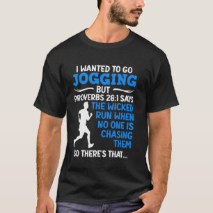 Läufer ICH WOLLTE JOGGEN ABER Lustiges Laufen T-Shirt