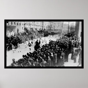 Läufer im Brooklyn-Marathon 1909 Poster